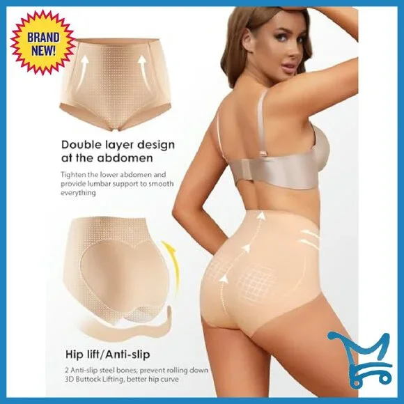 High Waisted Seamless Tummy Control Panties 4 Pack S-3XL